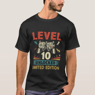 10-dagarsdagen för Unicorn Party Gift 10 år T Shirt
