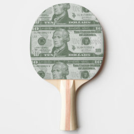 10 dollar Bill Ping Pong Paddle Pingisracket