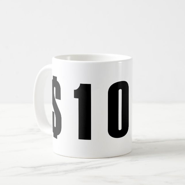 10 dollar kaffemugg (Framsida vänster)