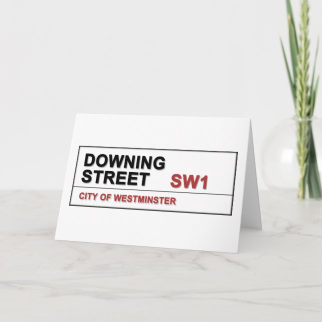 10 Downing Street London England Helgkort (Framsida)