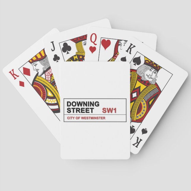 10 Downing Street London England Spel Kort (Baksidan)