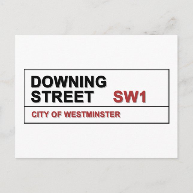 10 Downing Street London England Vykort (Framsida)