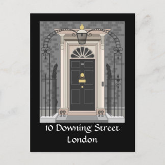 10 Downing Street, London (teckning) Vykort