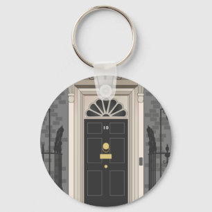 10 Downing Street, London (teckningen) Nyckelring