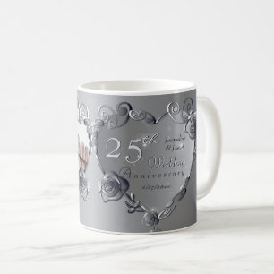 10:e,11:e,20:e,25:e,70:e fotobröllopsdagen  kaffemugg