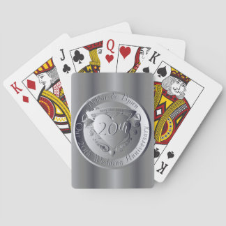 10:e, 11:e, 20:e, 25:e Bröllop-årsdagen Casinokort