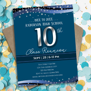 10:e Alumni High School Reunion Blue Meddelande