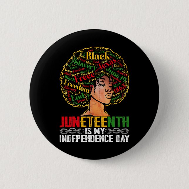 10:e är min Independence day - svarta Pridet mig Knapp (Framsida)