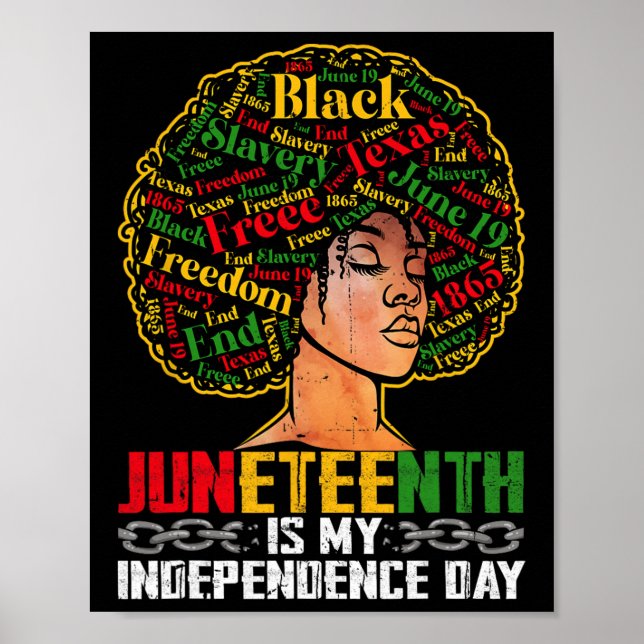10:e är min Independence day - svarta Pridet mig Poster (Framsidan)