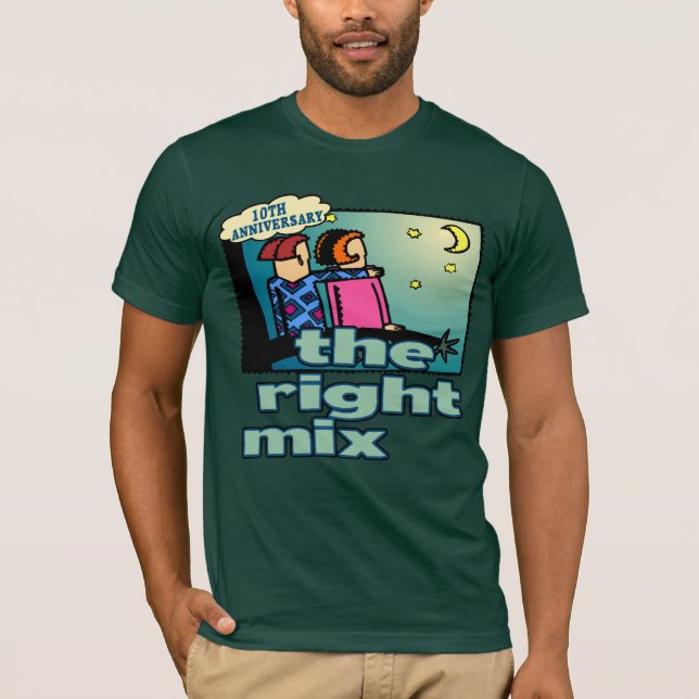 10:e årsdagen av Bröllop T-shirt (Framsida)