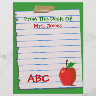 10:e bästa utmärkelsen! Lärare Letterhead Statione