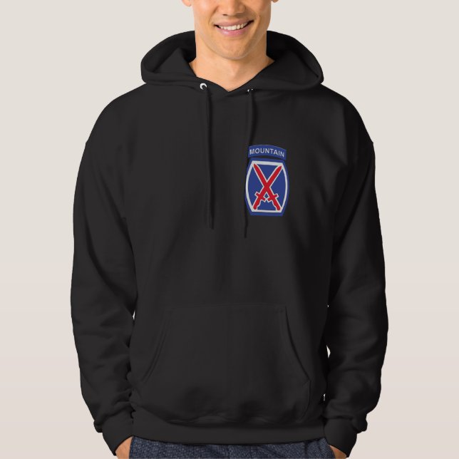 10:e bergsdivisionen hoodie (Framsida)