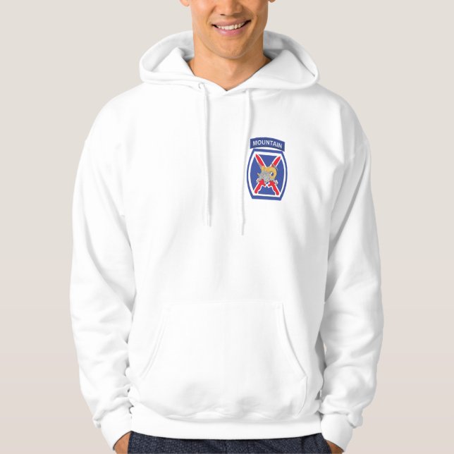 10:e bergsdivisionen hoodie (Framsida)