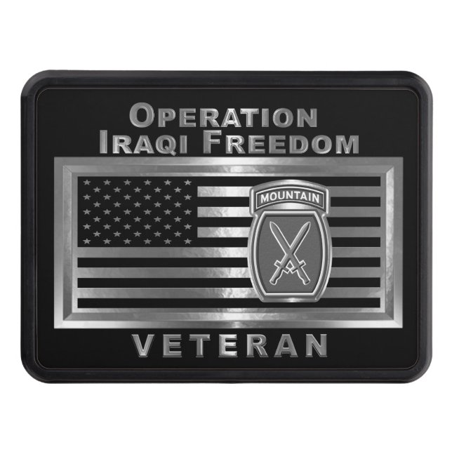10:e bergsdivisionen: Iraks frihet Dragkroksskydd (Framsidan)
