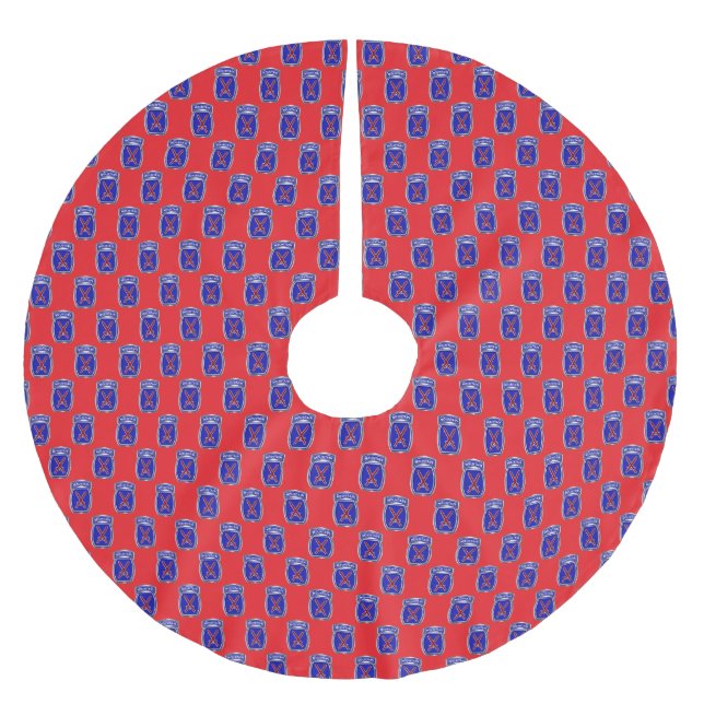 10:e bergsdivisionen  julgransmatta borstad polyester (Framsidan)