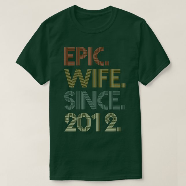 10:e Bröllop-årsdagen för hennes Epic-fru sedan T Shirt (Design framsida)