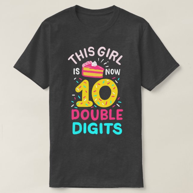 10:e födelsedag 10 Tio år gammal T Shirt (Design framsida)