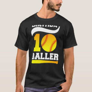 10:e födelsedag Baller Cute 10-årig flicka T Shirt