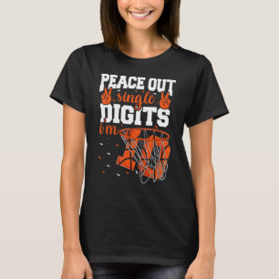 10:e födelsedag: Basketball Peace out Sin T Shirt