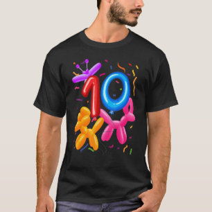 10:e födelsedag Blegon Animals Balloon Théborn T Shirt
