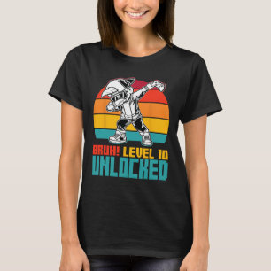 10:e födelsedag Dabbing Boy Bruh Level 10 Year Old T Shirt