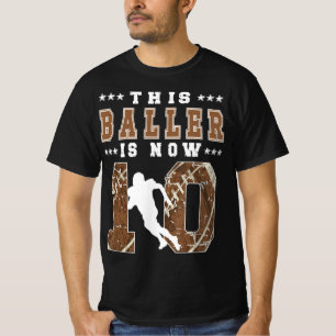 10:e födelsedag Fotboll - tio år gammalt fotboll P T Shirt