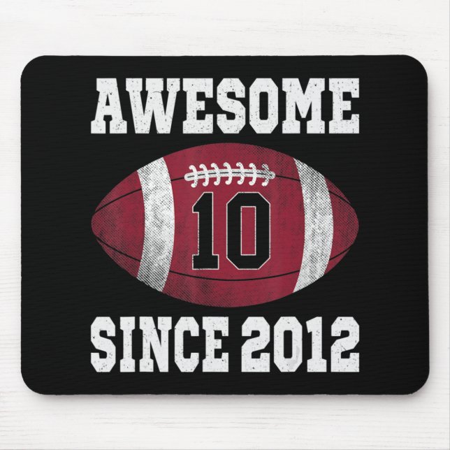 10:e födelsedag Fotbollsspelare 10 år gammal Vinta Musmatta (Framsidan)