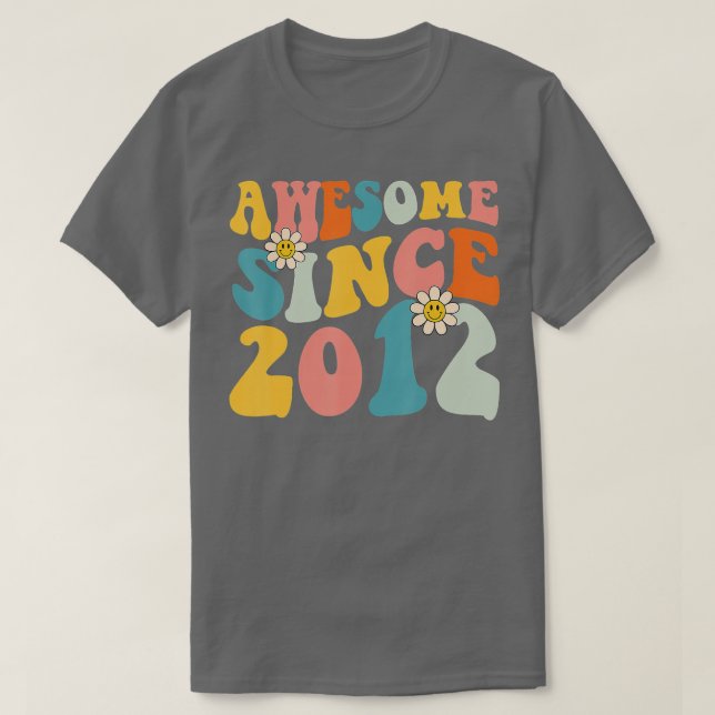 10:e födelsedag i Fantastisk sedan 2012 10 år T Shirt (Design framsida)
