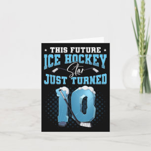 10:e födelsedag Ice Hockey Kort