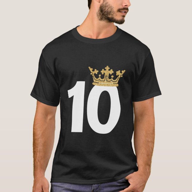 10:e födelsedag Prince Krona T Shirt (Framsida)