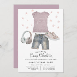 10:e födelsedag som samlar Party under stjärninvit Inbjudningar