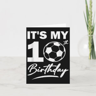 10:e födelsedag Spelare Boy Party Firande Kort