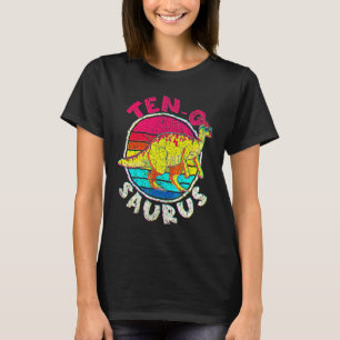 10:e födelsedag tio O Saurus I Parasaurolophus Fam T Shirt