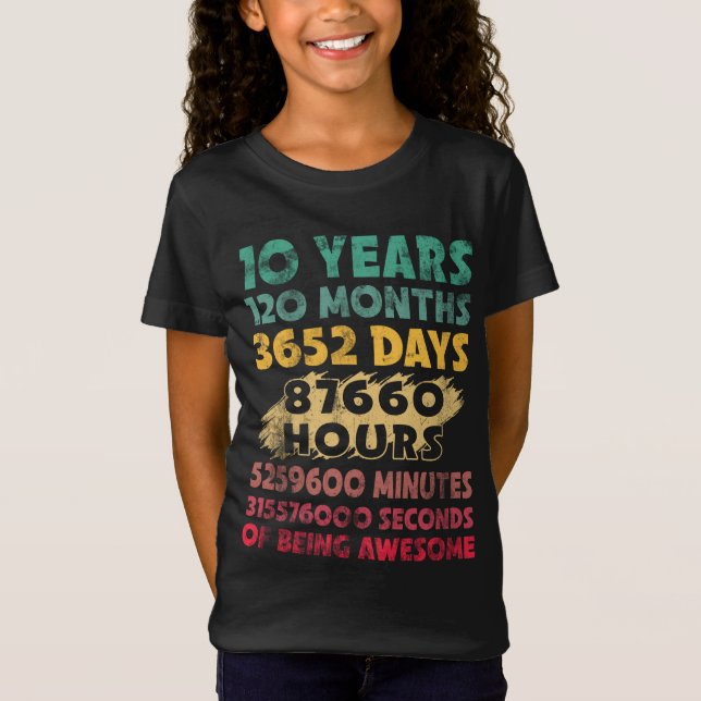 10:e födelsedagen 10 år efter att ha varit Fantast T Shirt (Framsida)