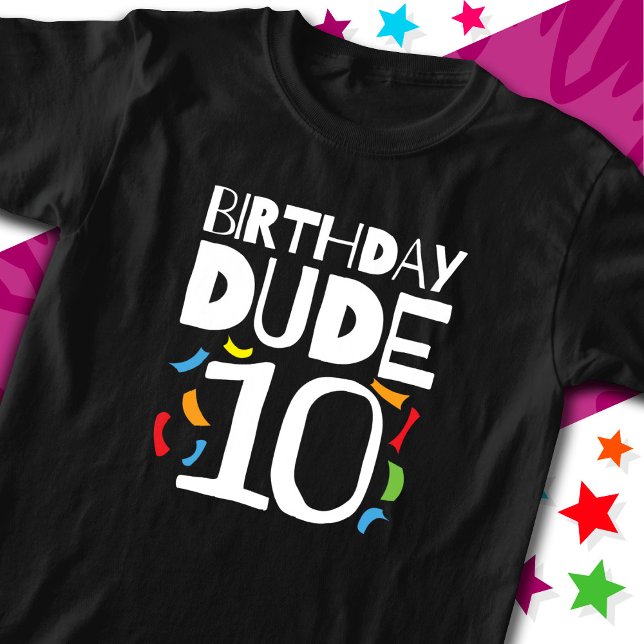 10:e födelsedagen 10 år gammal Barns födelsedag-ko T Shirt (Skapare uppladdad)