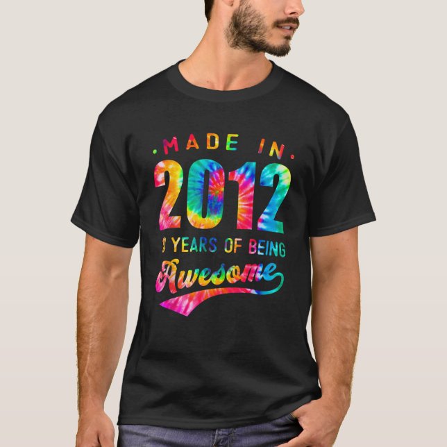 10:e födelsedagen 10 år gammal hårfärgning 2012 Fa T Shirt (Framsida)