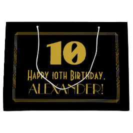 10:e födelsedagen - Art Deco Inspired Titta "10" &