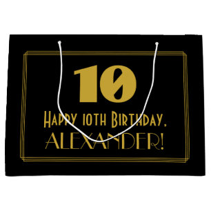 10:e födelsedagen - Art Deco Inspired Titta "10" &