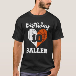 10:e födelsedagen Baller Funny 10-årig Volleyball T Shirt