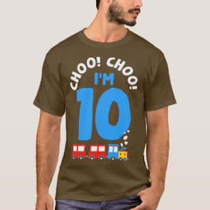 10:e födelsedagen Choo Choo Tåg T Shirt