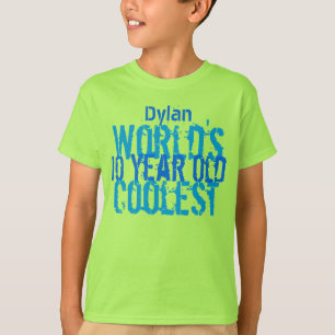 10:e födelsedagen Gift World's Coolest 10 Year Ol T-shirt