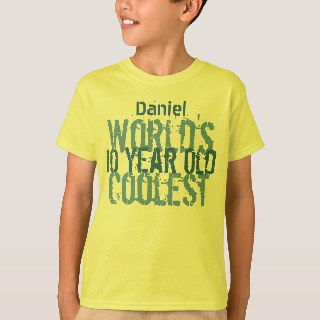 10:e födelsedagen Gift World's Coolest 10 Year Old T Shirt (Framsida)