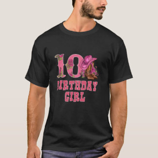 10:e födelsedagen Western Rodeo Cowgirl 1 10 Yrs O T Shirt
