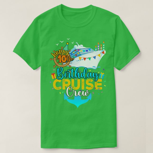 10:e födelsedagsbesättningen t shirt (Design framsida)