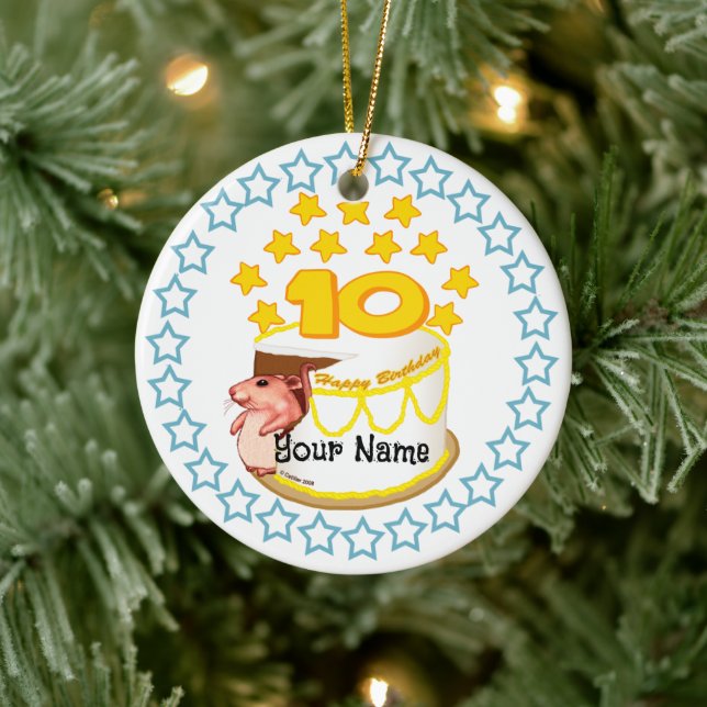 10:e Födelsedagsfesten Mouse Birthday ornament (Träd)