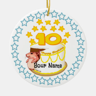 10:e Födelsedagsfesten Mouse Birthday ornament