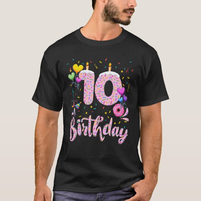 10:e födelsedagsgåva 10 år gammal dagsljud t shirt (Framsida)