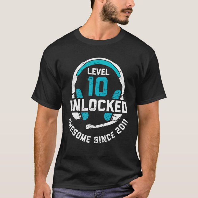 10:e födelsedagsgåva 10 olåst Fantastisk sedan T Shirt (Framsida)