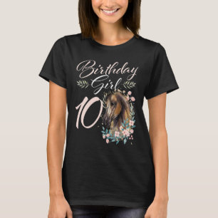 10:e födelsedagshästen 10 år gammal dag t shirt
