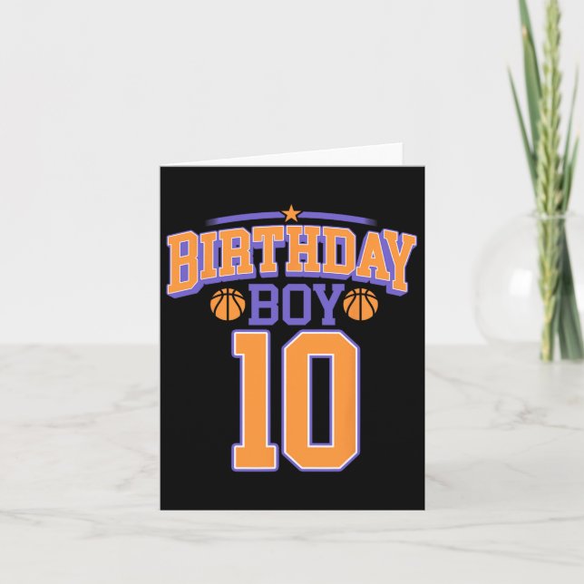 10:e födelsedagspojken Bysketbyll Älskare 10 år ga Kort (Framsida)